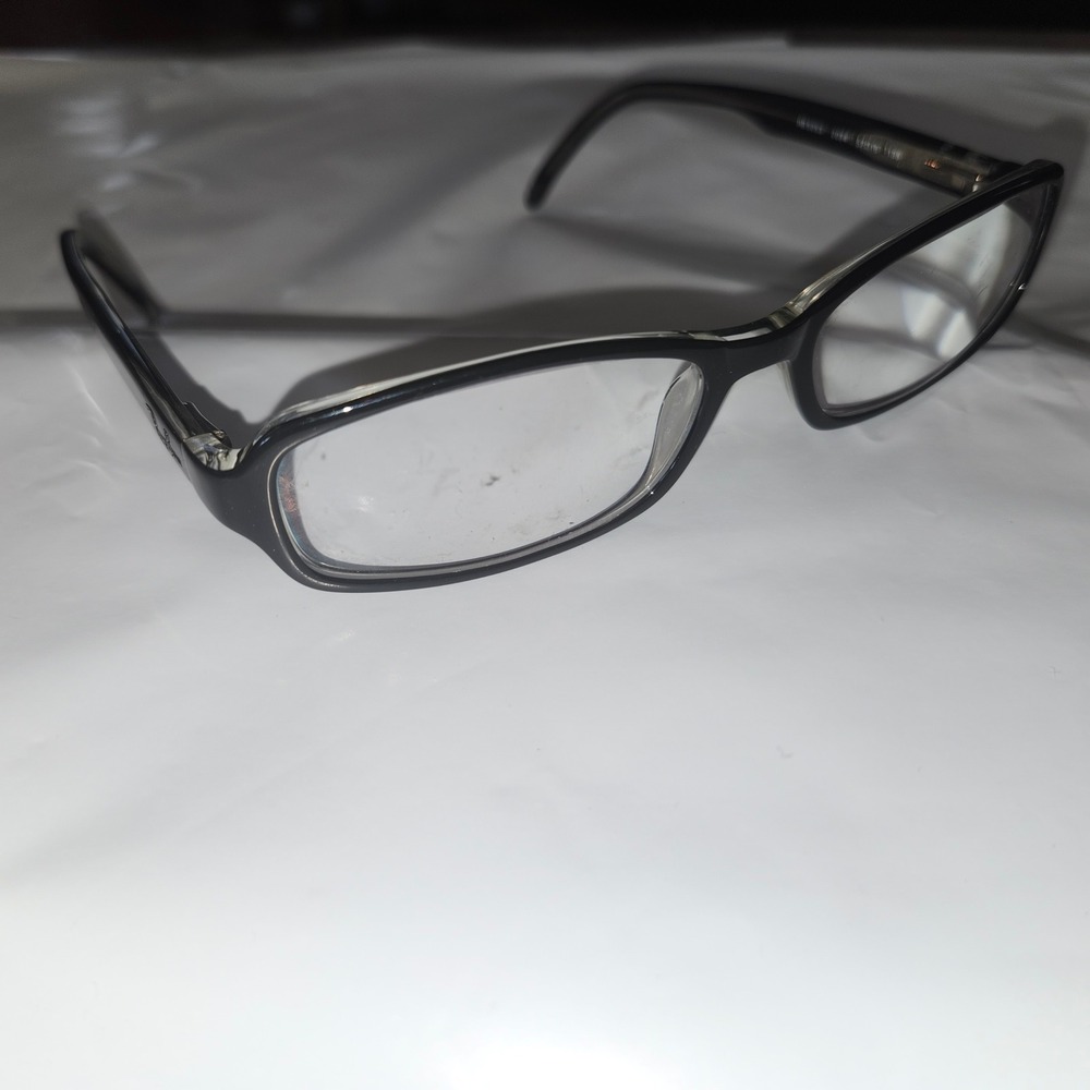 Ray-Ban RB 5053 2000 Black Rectangular Eyeglasses Frames Only 52-16-135